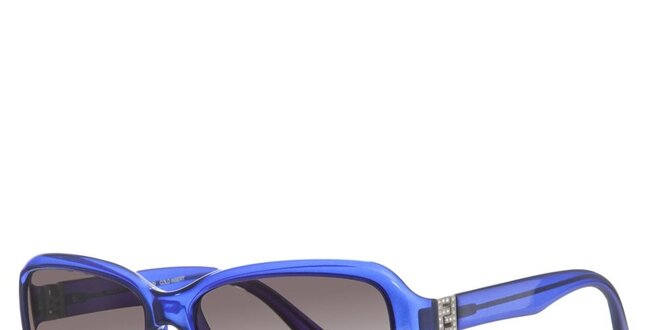 Dámske modré slnečné okuliare Fendi s kamienkami