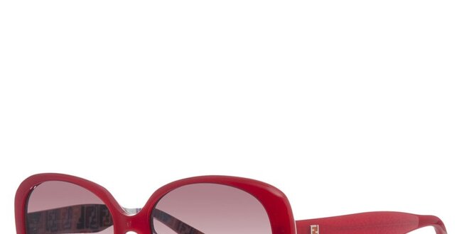 Dámske červené slnečné okuliare Fendi