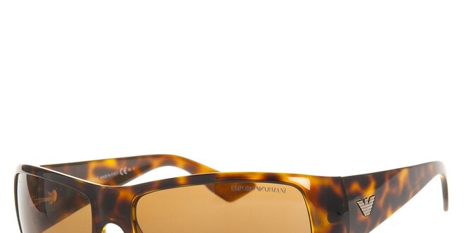 Pánske hnedé korytnačie slnečné okuliare Emporio Armani