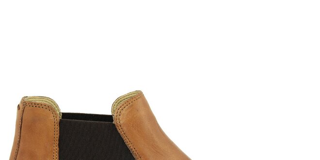 Dámske svetlo hnedé členkové topánky Giorgio Picino