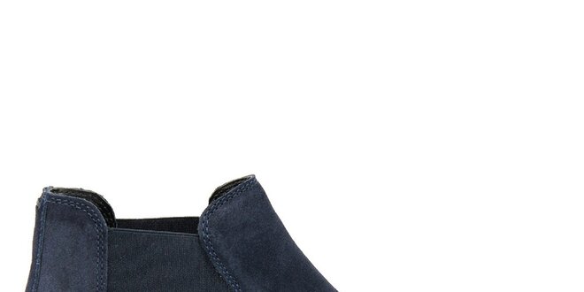 Dámske tmavo modré semišové členkové topánky Giorgio Picino