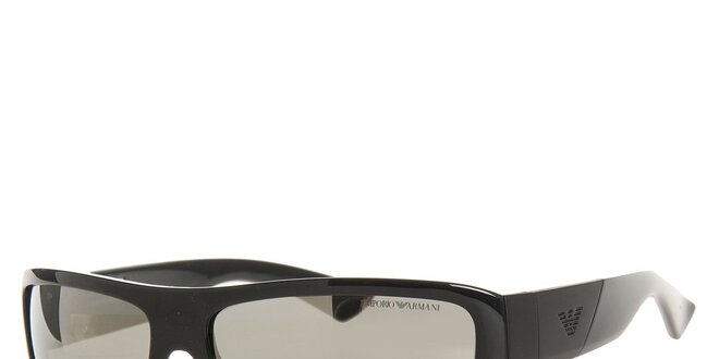 Pánske čierne slnečné okuliare Emporio Armani s polarizovanými sklami