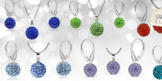 Náušnice a prívesok Swarovski. BONUS 3+1