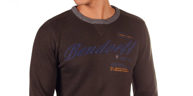 Pánsky sveter s kontrastnými lemami Bendorff