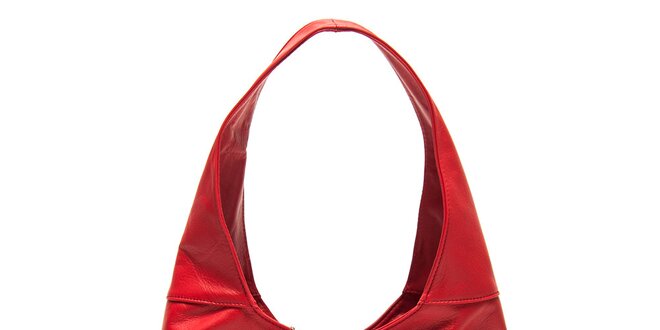 Dámska červená kabelka s jedným uchom Roberta Minelli