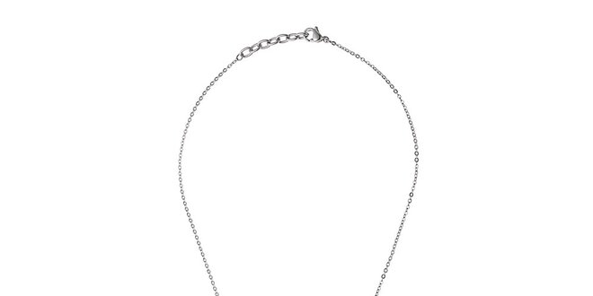 Dámsky náhrdelník s bielym príveskom Ceramic Line