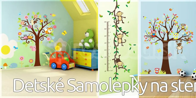 Detské Peel & Stick Samolepky na steny