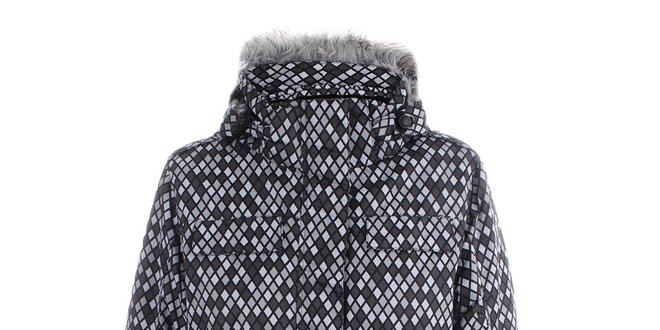 Dámska zimná bunda s károvaným vzorom Joluvi