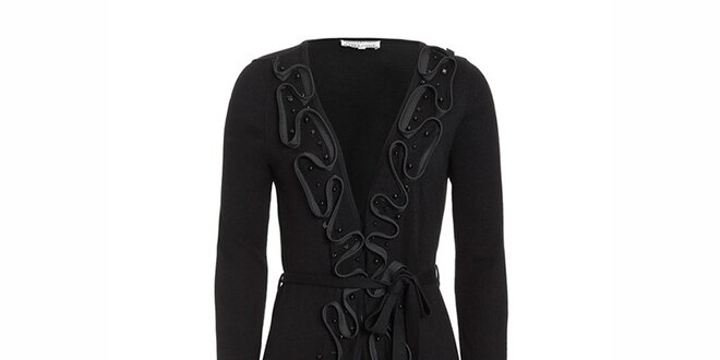 Dámsky svetríkový kabátik v čiernej farbe Imagini
