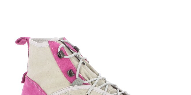 Dámske ružové trekingové topánky Kimberfeel