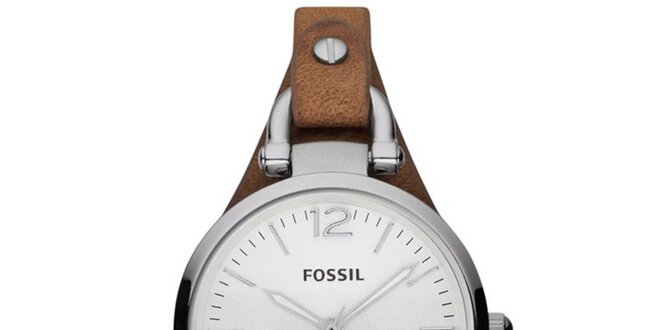 Dámske hodinky s koženým remienkom Fossil