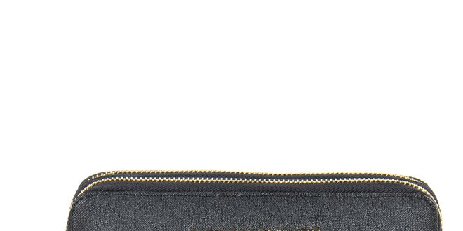 Dámska čierna peňaženka so zipsami Giorgio di Mare