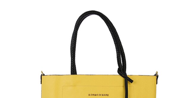 Dámska žltá kabelka s vnútornou taštičkou Giorgio di Mare