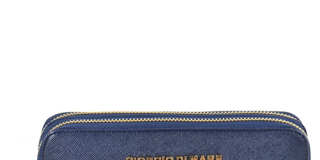Dámska tmavo modrá peňaženka so zipsami Giorgio di Mare