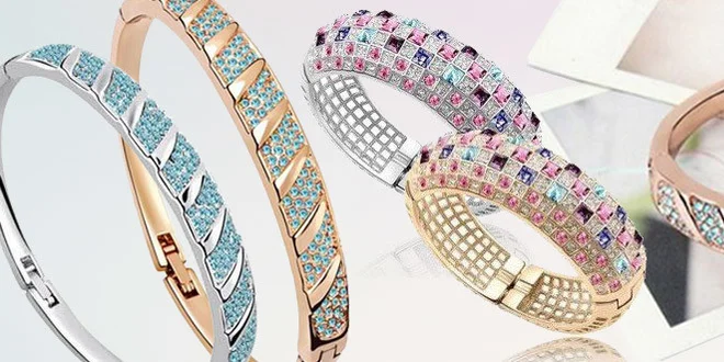 Elegantné náramky so Swarovski elements
