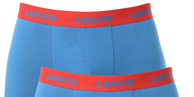 Set 2 pánskych modro-červených boxeriek Levi's