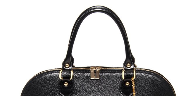 Dámska čierna kabelka s príveskom Luisa Vannini