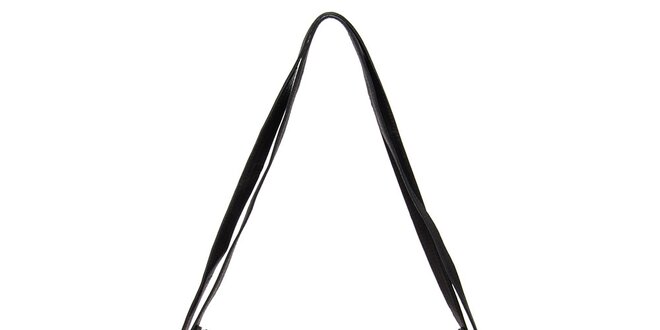 Dámska čierna kabelka s elegantným vzorom Luisa Vannini