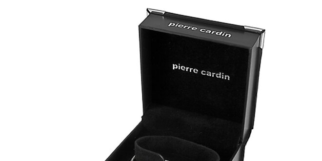 Dámske oceľové hodinky Pierre Cardin se zelenými korálkami a náhrdelníkom