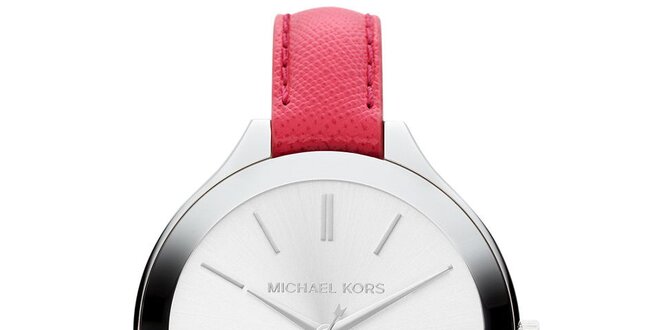 Dámske minimalistické hodinky s ružovým remienkom Michael Kors