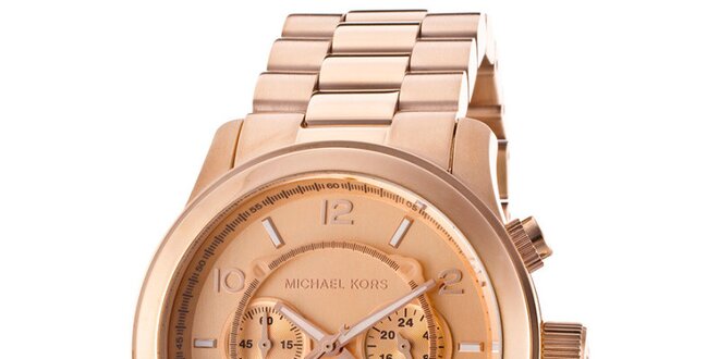 Pánske hodinky z nerezovej ocele v ružovo zlatom tóne Michael Kors