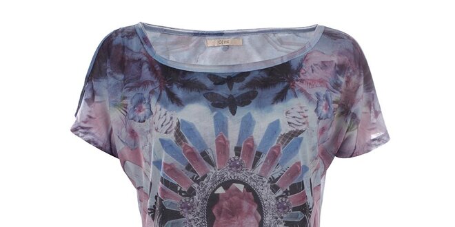 Dámske pastelové tričko so vzorom Gaudí