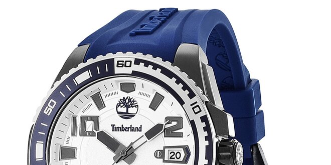 Pánske hodinky s modrým remienkom Timberland