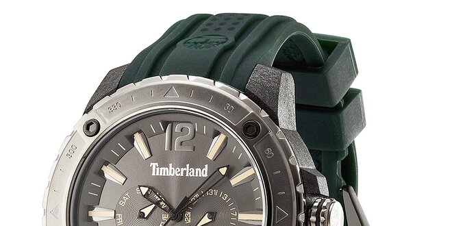 Pánske hodinky so zeleným remienkom Timberland