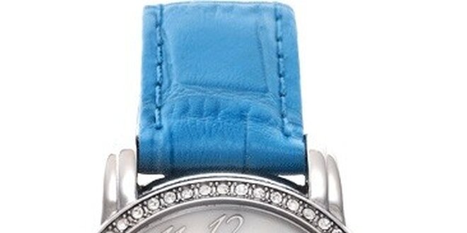 RFS dámske hodinky Russian Winter modré s perleťovým ciferníkom