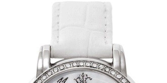 RFS dámske hodinky Russian Winter biele s perleťovým ciferníkom