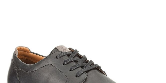 Pánske kožené topánky Clarks - čierne