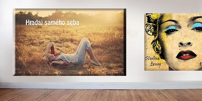 Obrazy na plátne s láskavými textami