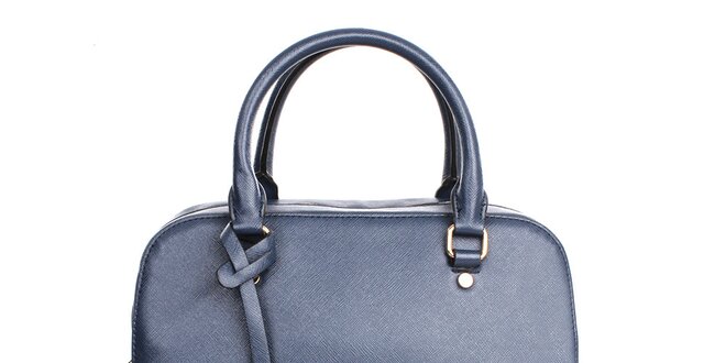 Dámska modrá kabelka s príveskom London fashion