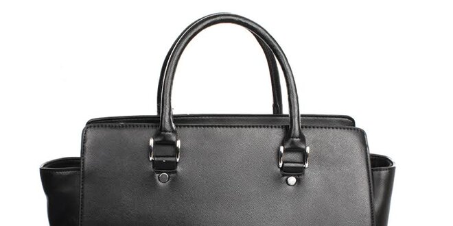 Dámska čierna kabelka s vnútorným vreckom London fashion