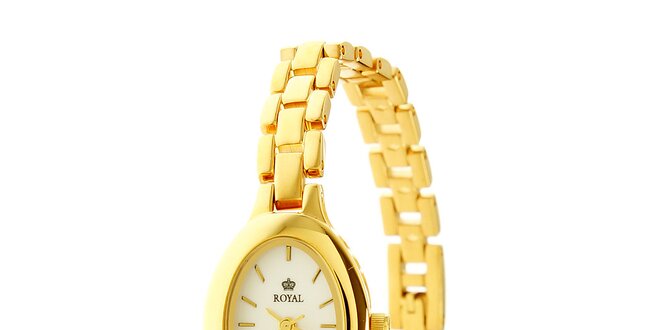 Dámske zlaté oceľové hodinky Royal London