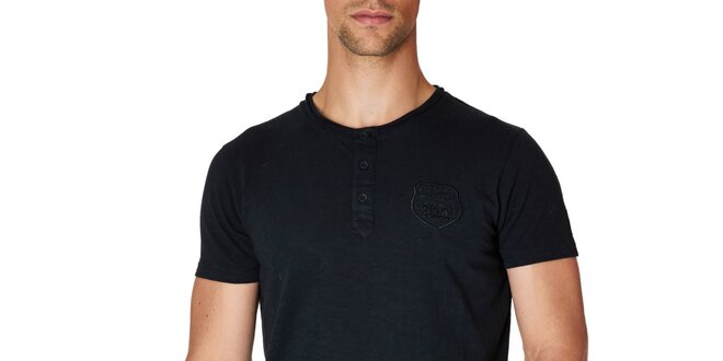 Pánske čierne tričko s krátkym rukávom Paul Stragas