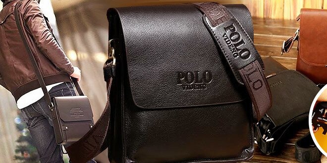 Trendové kožené pánske tašky POLO + darček!