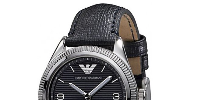 Dámske čierne hodinky Emporio Armani