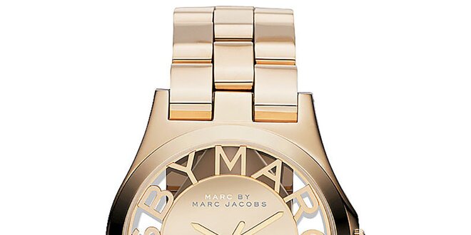 Dámske pozlátené hodinky Marc Jacobs