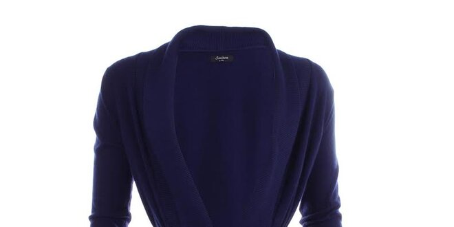 Dámsky dlhší sveter v modrej farbe Smiton