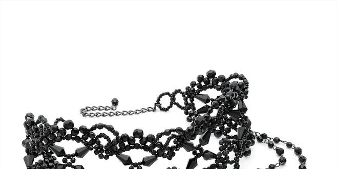 Dámsky čierny náhrdelník Carmen Luna