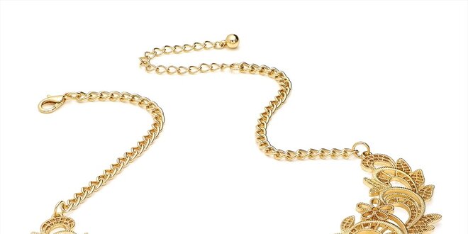 Dámsky elegantný náhrdelník v zlatej farbe Carmen Luna