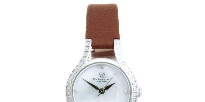 Dámske analógové hodinky s diamantmi Christina London