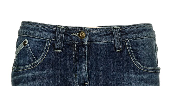 Dámska modrá džínsová minisukňa Freesoul