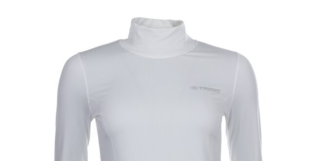 Dámske biele funkčné tričko s roláčikom Trimm