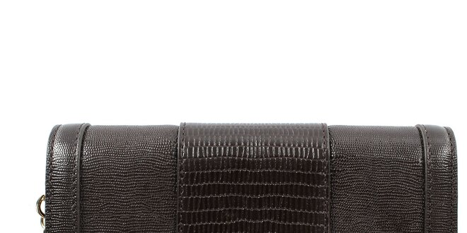 Dámska gaštanovo hnedá peňaženka z kože DKNY