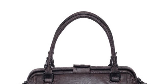 Dámska hnedá kabelka s popruhom Sisley