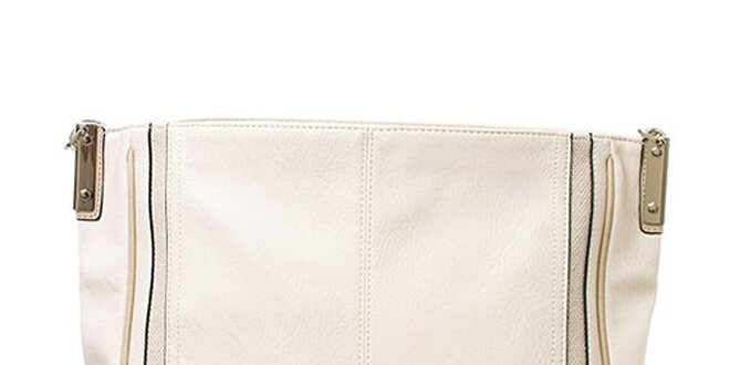 Dámska krémová kabelka s jedným pútkom Sisley