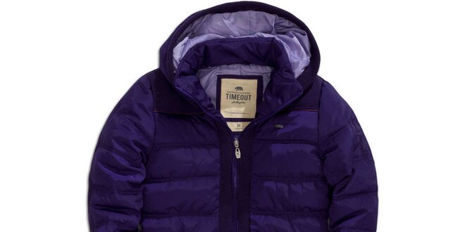 Dámsky zimný fialový kabát Timeout
