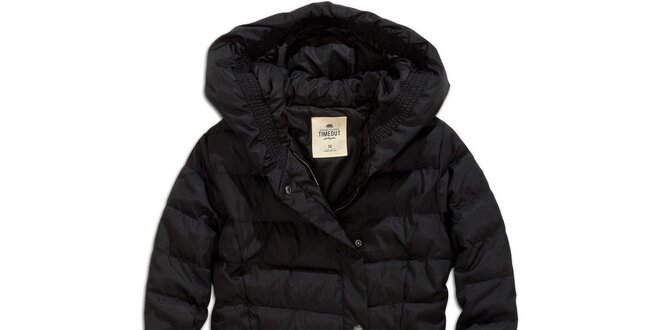 Dámsky zimný prešívaný kabát v čiernej farbe Timeout